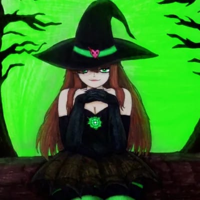 Chat with Witch Monika, the  character AI chatbot