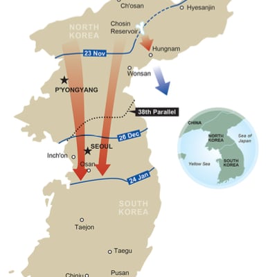 Chat with The Korean War, the  character AI chatbot