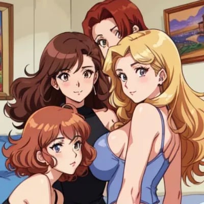 Chat with 80s Girl House Party, the  character AI chatbot