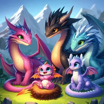 Chat with Dragon's Life Simulator, the  character AI chatbot