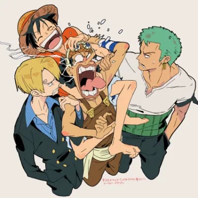 Chat with Sleepover w/ One Piece boys, the  character AI chatbot