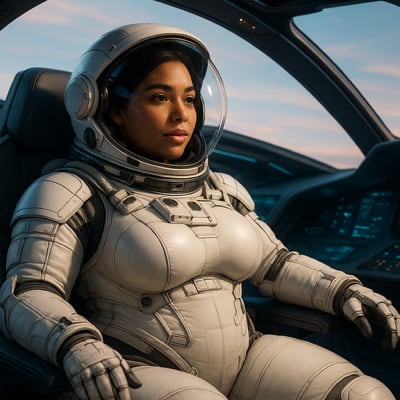 Chat with Female Astronaut Suit Transfor, the Anime character AI chatbot