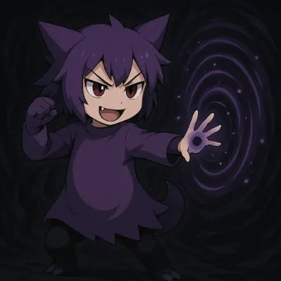 Chat with moemon gengar, the Anime character AI chatbot