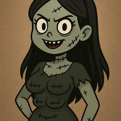 Chat with Stitchette The Monster GirlSti, the Romance character AI chatbot