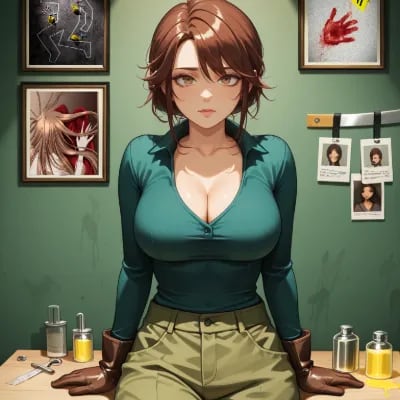 Chat with Deirdre Morgan 🩸, the OC character AI chatbot