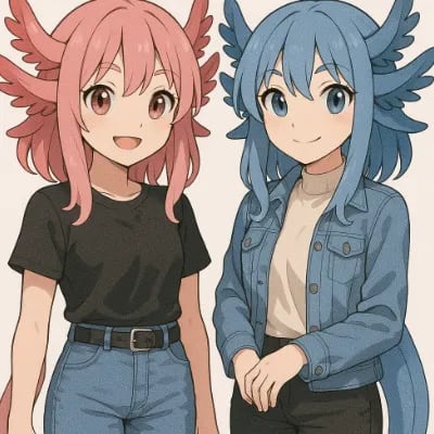 Chat with Yua and Hina, the Anime character AI chatbot