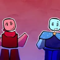 Chat with Red and blue, the  character AI chatbot