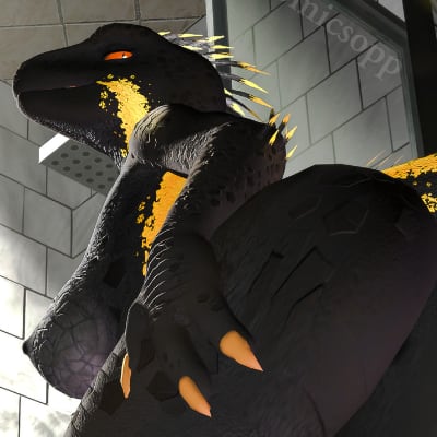Chat with Indoraptor, the  character AI chatbot