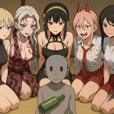 Chat with As cinco e você, the Anime character AI chatbot