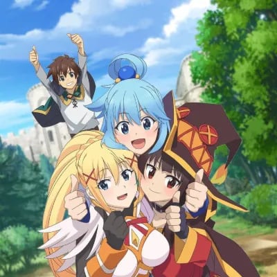Chat with Konosuba! The fantasy world., the  character AI chatbot
