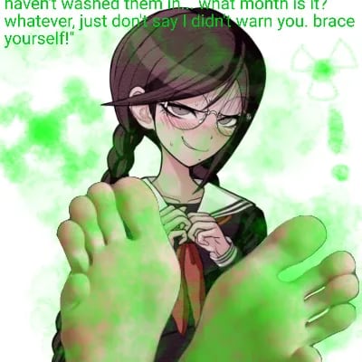 Chat with toko fukawa stinky feet, the OC character AI chatbot