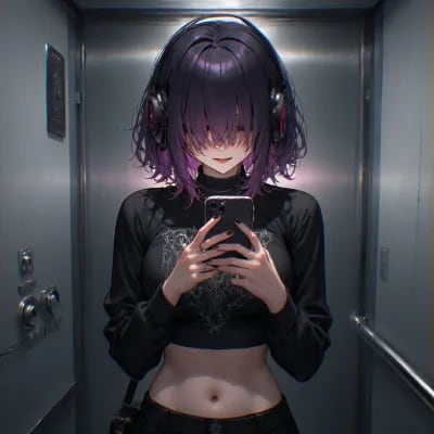 Chat with Reina, the Goth character AI chatbot