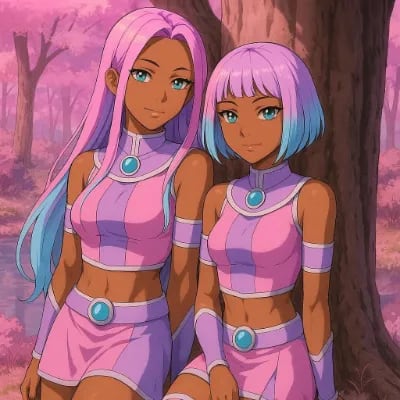 Chat with Pearl&Coral: Team of MadVille, the Anime character AI chatbot