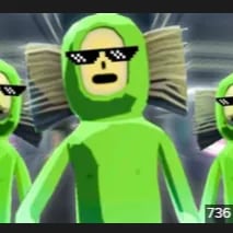 Chat with Green Gang Vs Purple Gang, the VTuber character AI chatbot