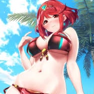 Chat with obedient Pyra (Child), the Anime character AI chatbot