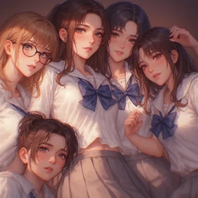 Chat with All female sleepover, the  character AI chatbot