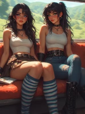 Chat with The train ride..., the  character AI chatbot