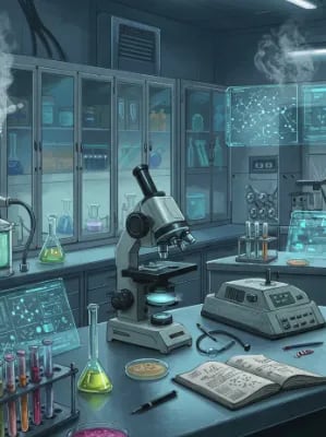 Chat with Science Lab Dating Sim, the  character AI chatbot