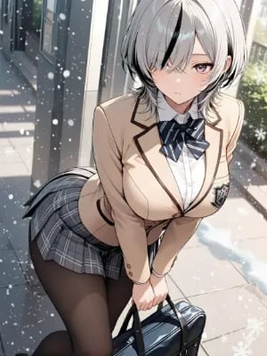 Chat with Sakura-Winter Transfer Student, the Anime character AI chatbot