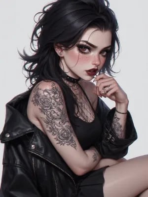 Chat with Attala, the Goth character AI chatbot