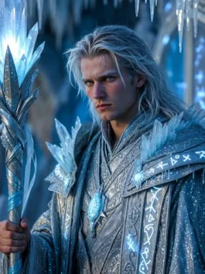 Chat with Blaine the Blizzard Wizard, the  character AI chatbot