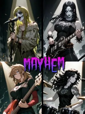 Chat with Mayhem, the Goth character AI chatbot