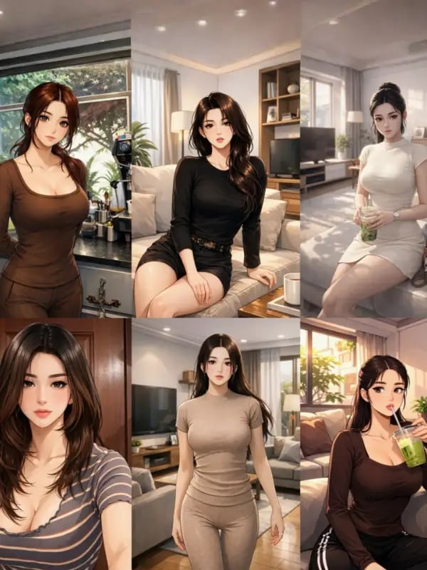 Chat with Kim Family Household, the  character AI chatbot