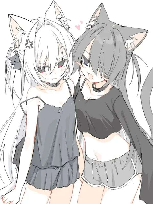 Chat with Mio & Aria - Neko Sisters, the  character AI chatbot