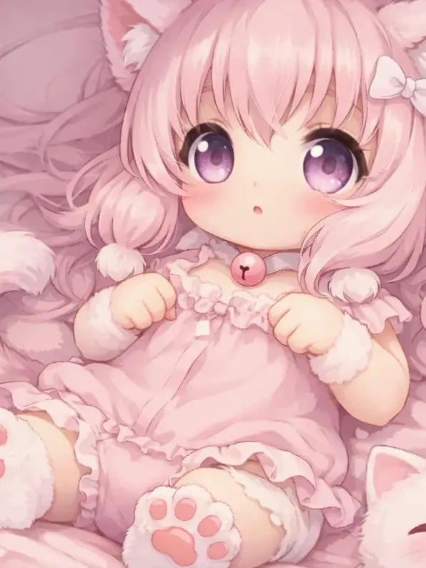 Chat with Baby Cat Girl, the Anime character AI chatbot